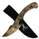 Master Cutlery Fixed Blade, 8in, Stainless Steel Blade, Full Tang Camo Coated Handle TA-28