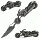 Master Cutlery Folding Blade, 2.75in, Stainless Steel Blade, Zinc Aluminum Motorcycle Design Handle PK-2375