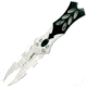 Master Cutlery Folding Blade, 3.5in, Stainless Steel Blade, Black And Silver Two Tone Aluminum Handle C-289SB