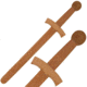 Master Cutlery Martial Art Hardwood Training Equipment 17.25&quot; Overall 1609