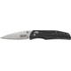 Elite Tactical Traverse Folding Knife, 3.5 in, Stainless Steel, Drop Point, Black, ETFDR009