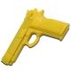 Master Cutlery Rubber Training Gun 7in Overall, 3200YL