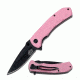 Master USA Folding Blade, 3.25in, Stainless Steel Blade, Pink Nylon Fiber Handle MU-A002PK