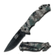 Master USA Folding Blade, 3.5in, Stainless Steel Blade, Digital Marine Camo Nylon Fiber Handle MU-A001DG