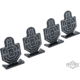 Matrix Airsoft IPSC Style Practice Aluminum Target Set, Set of 4, Black, TG-13-BK
