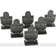 Matrix G FMA Shooting Practice Aluminum Target Set, Set of 6, Type B, Black, TB1003