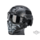Matrix Iron Face Carbon Steel Mesh Striker V1 Lower Half Mask, Black/Skull, MA-09-WB