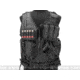 Matrix Special Force Cross Draw Tactical Vest w/Built In Holster &amp; Mag Pouches, Black, VE-05-BK