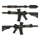 Matrix Sportsline M4 RIS Airsoft AEG Rifle w/G2 Micro-Switch Gearbox, CQB-R, Black, Large, ST-AEG-297A-BK