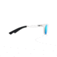 Maui Jim Boardwalk Polarized Square Sunglasses, Matte Crystal Frame, Blue Hawaii Lens, Matte Crystal B539-05CM