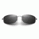Maui Jim Myna Sunglasses, Gunmetal Blue with Black Sleeve Frame, Neutral Grey Lens, Polarized, 718-06