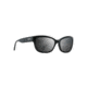 Maui Jim Plumeria Polarized Cat Eye  Sunglasses,Gloss Black,Neutral Grey Lens GS768-02
