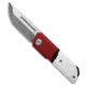 Maxace Maxace Capsule Liner Lock Knife Red/White Titanium 2.6" M390 Satin M19A, Red/White, Bohler M390, adult, BHQ-194368