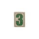 Maxpedition Number 3 Morale Patch, Arid, 0.84in x 1.18in NUM3A