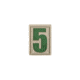 Maxpedition Number 5 Morale Patch, Arid, 0.84in x 1.18in NUM5A