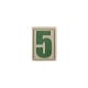 Maxpedition Number 5 Morale Patch, Arid, 0.84in x 1.18in NUM5A