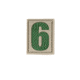 Maxpedition Number 6/9 Morale Patch, Arid, 0.84in x 1.18in NUM6A