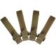 Maxpedition 3-inch Tactie - Khaki, Pack of 4 - 9903K