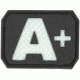 Maxpedition A+ POS Blood Type Patch, Glow BTAPZ