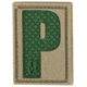 Maxpedition Letter Patch P, Arid LETPA