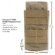 Maxpedition M14/M1A Magazine Pouch, Khaki/Foliage, 3in x 2in x 7in, 1465KF