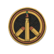 Maxpedition Peace Bullet Morale Patch, Arid, 1.5in x 1.5in, PCBTA