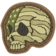 Maxpedition Stars and Stripes Skull Morale Patch,1.6x1.5in,Arid STSKA