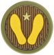 Maxpedition Yellow Footprints Morale Patch,1x1in,Arid YWFTA