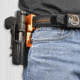 Maxtor Tactical Alloy Competition OWB Holster w/ Align Tactical Thumb Rest, H&amp;K VP9L, Right, Carbon Fiber/Orange, ACHOR-VP9LREST-CF