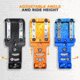 Maxtor Tactical Alloy Competition OWB Holster w/ Align Tactical Thumb Rest, H&amp;K VP9L, Right, Carbon Fiber/Orange, ACHOR-VP9LREST-CF