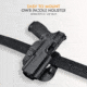 Maxtor Tactical Bul Armory OWB Paddle Holster, SAS II Ultralight 3.25, Right, Black, PADDLE-SASUL325-BKRH