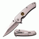MC Masters Collection Folding Blade, 3.5in, Stainless Steel Blade, Chrome Mirror Stainless Steel Handle MC-A015CH