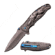 MC Masters Collection Folding Blade, 3.5in, Stainless Steel Blade, Gray Titanium Coated Stainless Steel Handle MC-A019GY