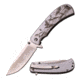 MC Masters Collection Folding Blade, 3.5in, Stainless Steel Blade, Matte Finished Stainless Steel Handle MC-A038SL