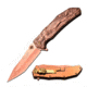 MC Masters Collection Folding Blade, 4.75in, Stainless Steel Blade, Sculpted Art Stainless Steel Handle MC-A035CP