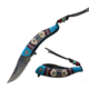 MC Masters Collection Folding Blade, 5in, Stainless Steel Blade, Blue Nylon Fiber Handle MC-A023BL