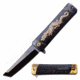 MC Masters Collection MC-A061D Spring Assisted Knife, 3.5in, 3CR13 Stainless Steel, Tanto, Black Blade, Aluminum Handle w/ Dragon Printing, Black, MC-A061D