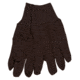 MCR Safety 7100P Brown Jersey Work Gloves, Clute Pattern with Knit Wrist, Cotton Polyester Blend, Brown, Large, 7100P