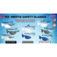 MCR Safety A1 Series Safety Glasses, Anti-Fog Lens, Extremely Flexible Temples, Non-Slip Temples and Soft TPR Nose Piece, Clear Lens/Silver Frame, One Size, IA120AF
