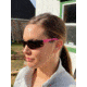 MCR Safety BearKat BK2 Series Safety Glasses, Soft Non-Slip Temple, Gray Lens/Pink Frame, One Size, BK222