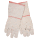 MCR Safety Canvas Work Gloves, Clute Pattern, 4.5in Plasticized Gauntlet Cuff, Cotton Polyester Blend, Straight Thumb, Natural, Large, 8200G