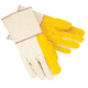 MCR Safety Chore Work Gloves, Golden Quilted Fleece Palm, Natural Canvas Back, 5in Gauntlet Cuff, Regular Weight, Yellow, Large, 8516G