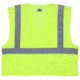 MCR Safety CL2MLPFRM Hi Vis Reflective Safety Vest, ANSI Type R Class 2, Mesh with 2in Silver Stripes, Breakaway Design with Hook and Loop Closures, Fluorescent Lime, M, CL2MLPFRM
