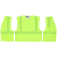 MCR Safety CL2MLPFRM Hi Vis Reflective Safety Vest, ANSI Type R Class 2, Mesh with 2in Silver Stripes, Breakaway Design with Hook and Loop Closures, Fluorescent Lime, M, CL2MLPFRM
