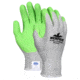 MCR Safety Cut Pro 13 Gauge Dyneema Diamond Technology Shell Cut Resistant Work Gloves, Hi-Vis Latex Coated Palm and Fingertips, Hi-Vis Lime/Salt and Pepper, Medium, 9672HVGM