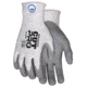 MCR Safety Cut Pro 13 Gauge Dyneema Diamond Technology Shell Cut Resistant Work Gloves, Nitrile Foam Coated Palm and Fingertips, Gray/Salt and Pepper, X - Small, 96720NFXS