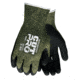 MCR Safety Cut Pro 13 Gauge Kevlar/Steel Shell Cut Resistant Work Gloves, Latex Coated Palm and Fingertips, Black/Green, X - Large, 9389XL