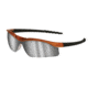 MCR Safety DL1 Series Safety Glasses, Soft TPR Nose Piece, Silver Mirror/Nuclear Orange Frame, One Size, DL217