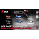MCR Safety Dominator DM3 Series Safety Glasses, MAX36 Lenses, Adjustable Wire Core Temples and Nose Piece, Fire Mirror, One Size, DM131RDC