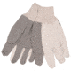 MCR Safety Dotted Canvas Work Gloves, Clute Pattern with Knit Wrist, 100% Cotton, Straight Thumb, Black/Natural, Large, 8808